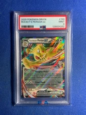 2025 POKEMON DRI EN-DESTINED RIVALS #150 TEAM ROCKET'S PERSIAN EX PSA 9