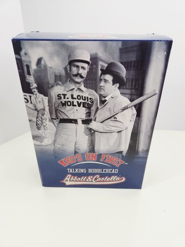 Abbott & Costello Who's on First Talking Bobbleheads - Missing Bat - Bild 12 von 14