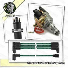 A Plus engine Electronic Distributor Viper Coil Green 8mm HT Leads 998 1275cc