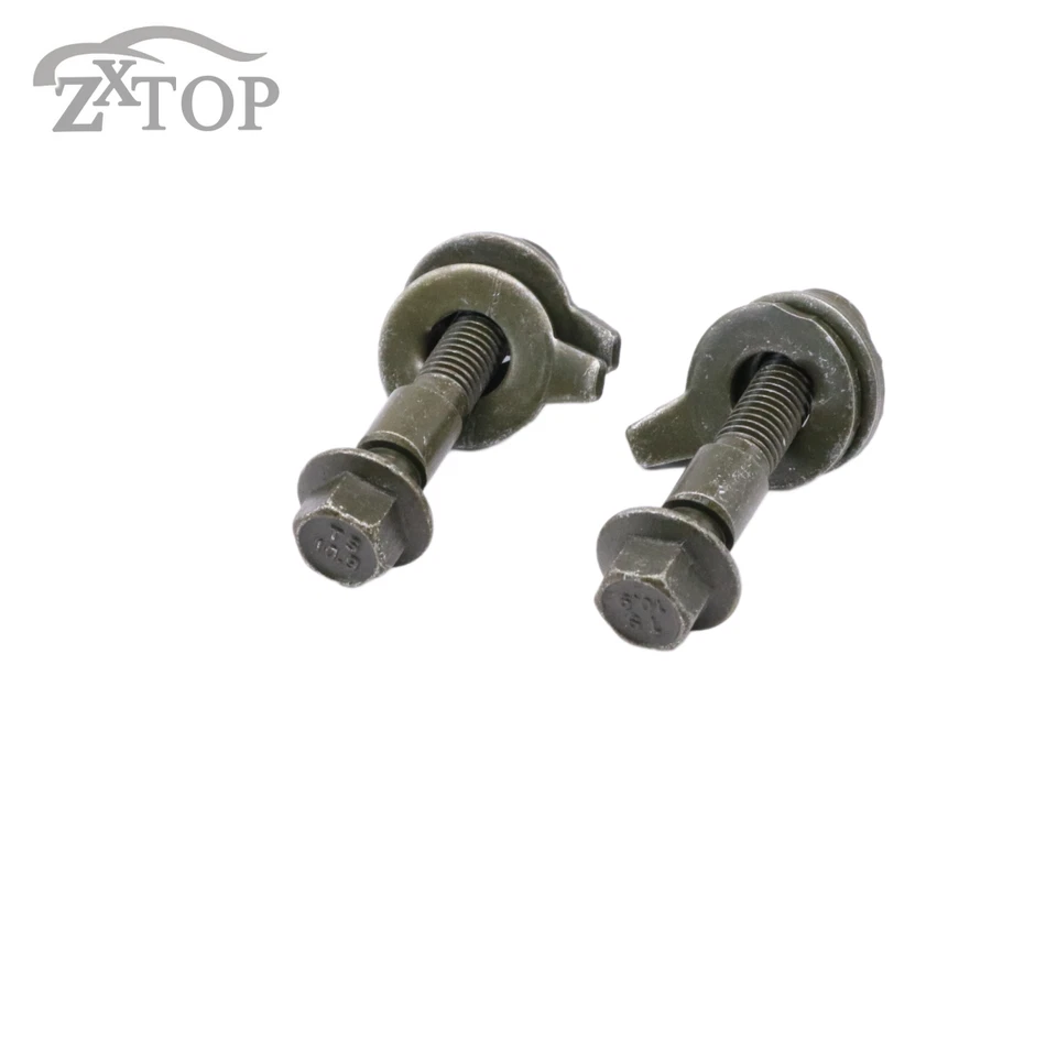 Kit de pernos de leva de alineación de ruedas traseras de 14 mm 4 piezas pernos de inclinación ajustables para rueda de automóvil Foto 4 de 4