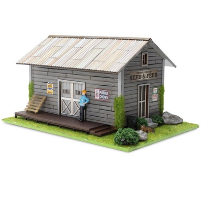 #ad #ad SEED amp; FEED BUILDING O GAUGE O SCALE TRAIN LAYOUT DETAILED W SIGNS $74.87