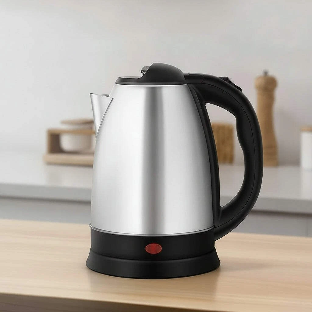 1.8L Electric Kettle 1500W Stainless Steel Cordless Jug Auto Shut-Off UK Plug