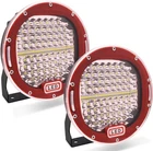 Safego LED Driving Work Light 7" 300W 30000LM LED Pods Light - Roof Bumper 2pcs