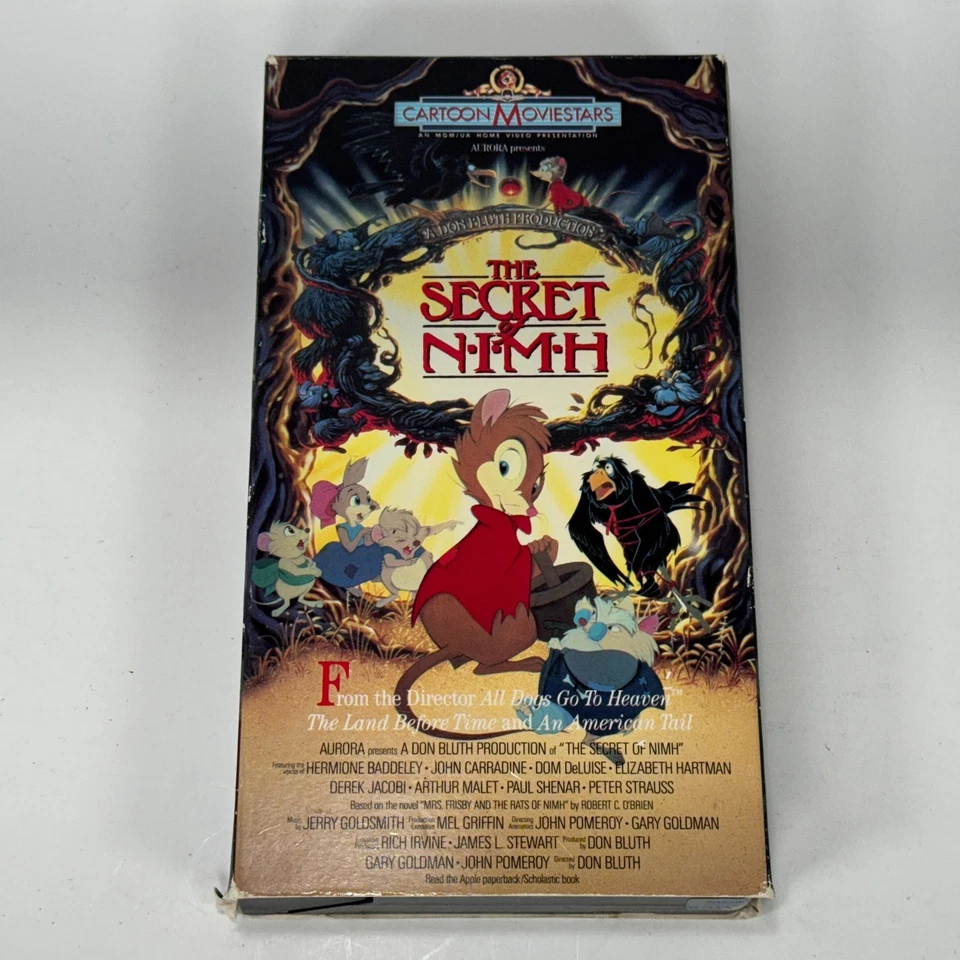 The Secret of NIMH VHS Cartoon Dom De Luise Elizabeth Hartman 1982 80's - Image 2 of 4