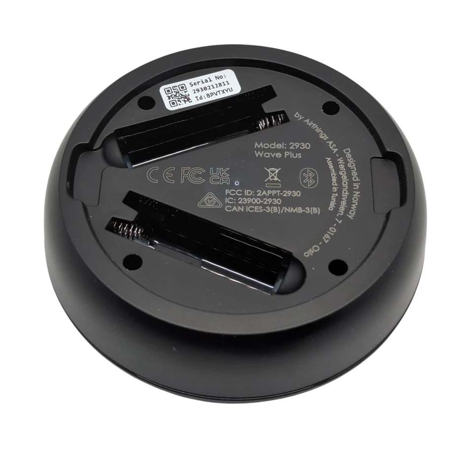 Airthings 2911 Wave Plus, Black Edition – Radon- und Luftqualität-Messgerät - Bild 3 von 4