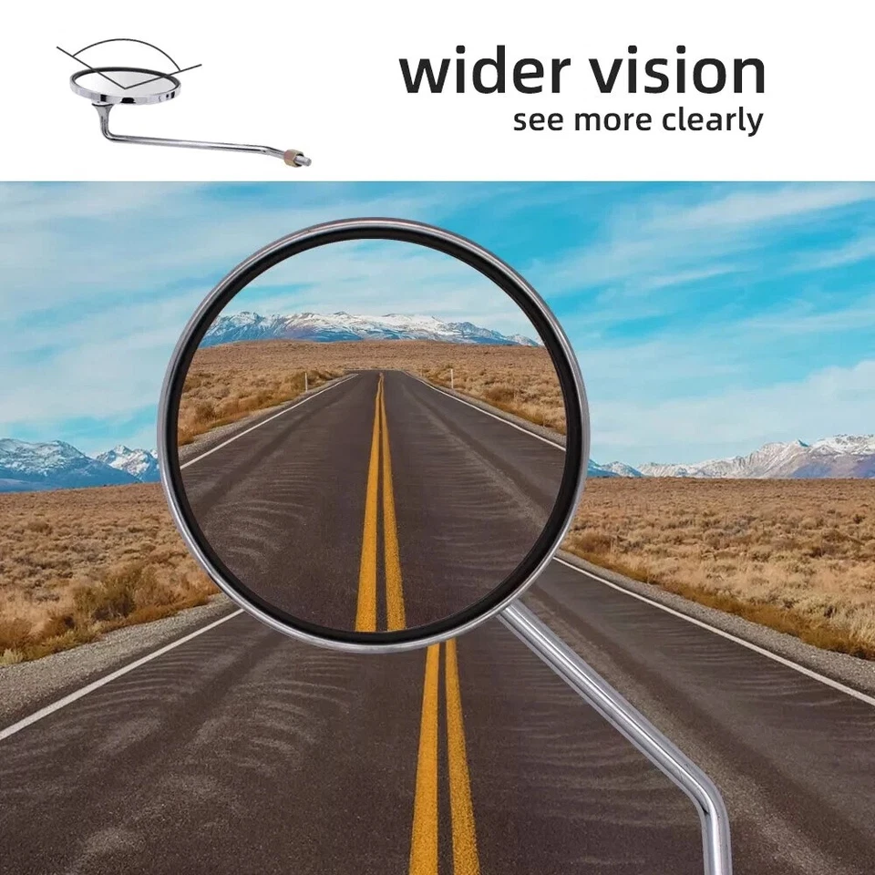 Espejo retrovisor izquierdo derecho vintage para Suzuki Burgman 200 400 650 FA50 FZ50 Foto 2 de 4