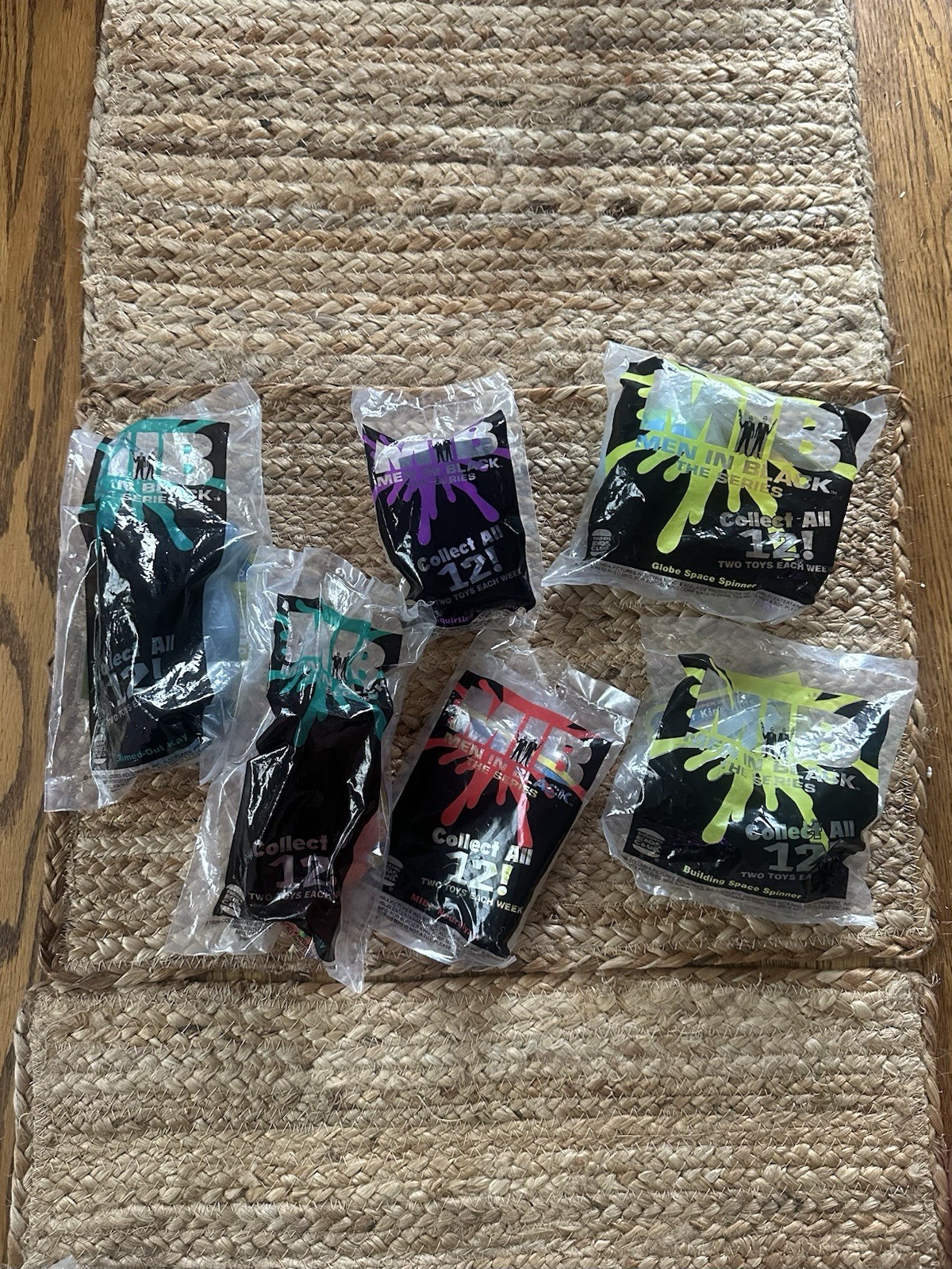 6 Vintage 1998 MIB Men In Black Burger King Toys NIB