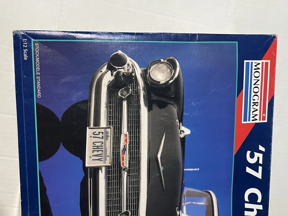 1995 Monogram 3'n1 '57 Chevy Sport Coupe 1/12 Scale Car Model KIT 2800 Complete - Image 3 of 4