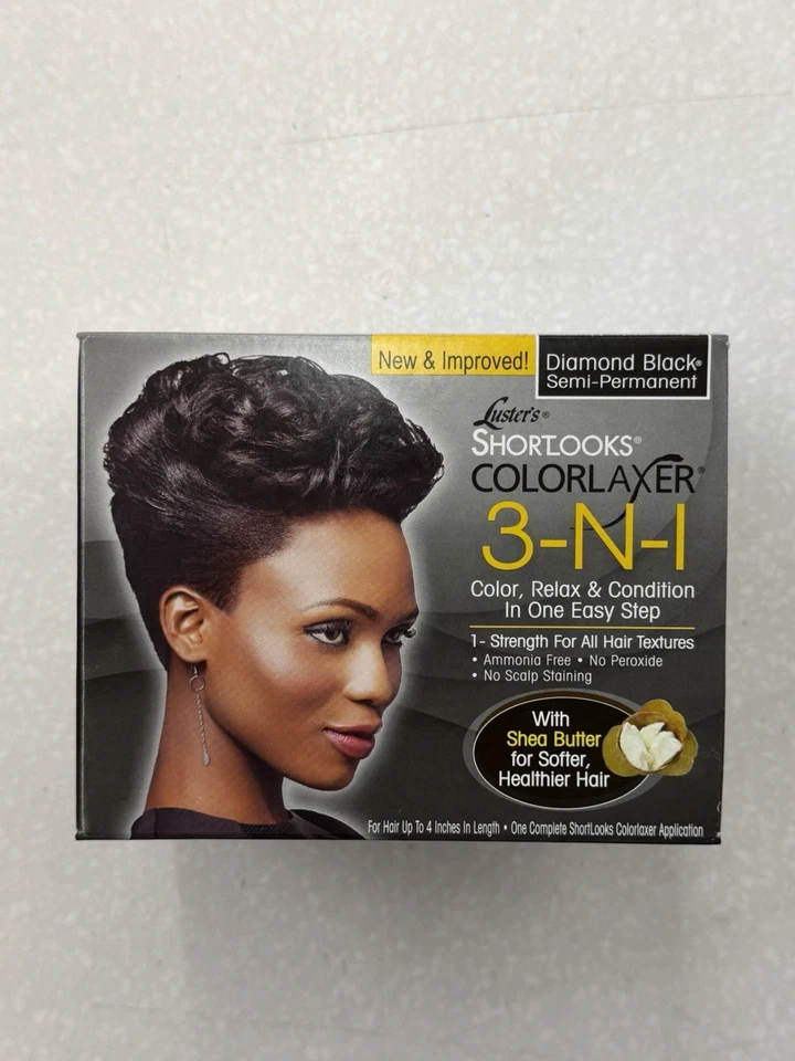 LUSTER PRODUCTS Lusters Products SHORTLOOKS Colorlaxer 3-in-1 Hair Dye, Black