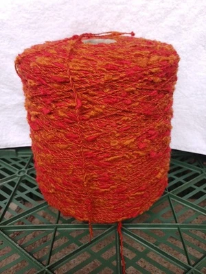 fil a tricoter 100% LAINE Orange 1kg660 - Photo 1/2