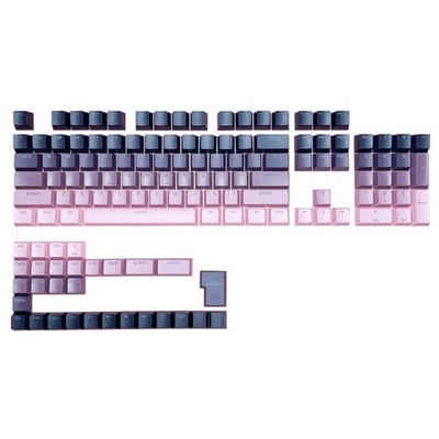 Gradients Orange Black Keycaps Double Shot PBT Shine Through Keycaps for PC
