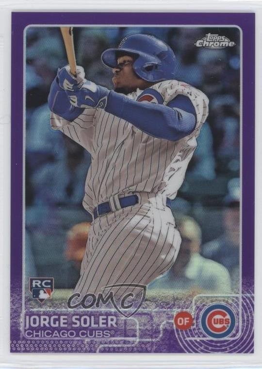 2015 Topps Chrome Purple Refractor 52/250 Jorge Soler #154 2e6