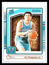 2024-25 Panini Donruss KJ Simpson Jr. Rated Rookie #247 Charlotte Hornets RC