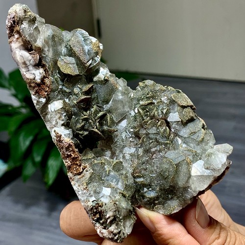 234G Natural calcite with Colorful sulfur iron Crystal quartz Mineral - Picture 14 of 21