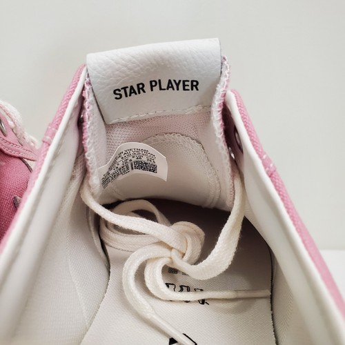 Converse Star Player 76 Ox Lotus Pink White Shoes A09460C Low Top Sneaker New - Picture 8 of 14