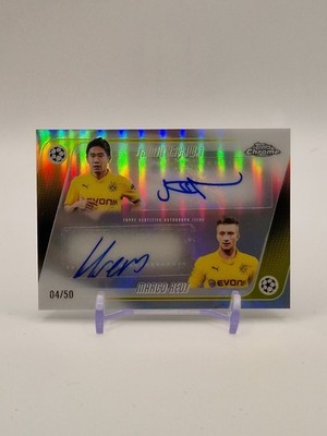 Topps Chrome UCC 25/26 Dual Auto Shinji Kagawa Marco Reus BVB /50 Dortmund