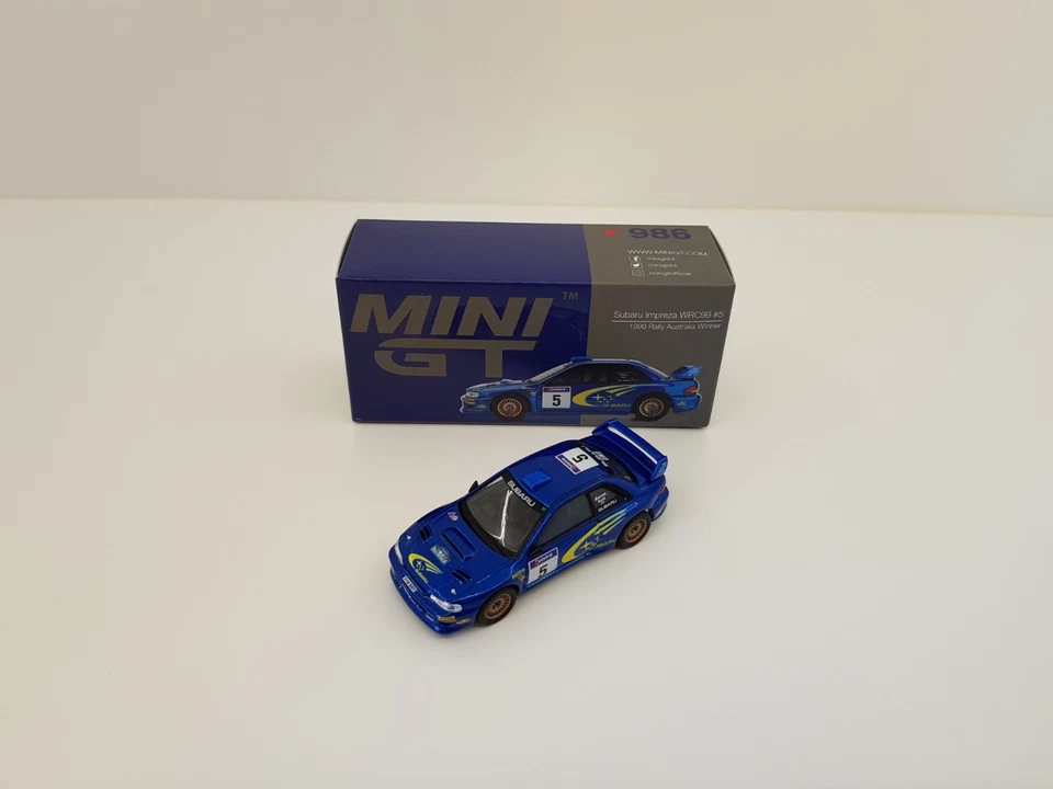 Mini Gt 1:64 Subaru Impreza WRC99 N° 5 WINNER RALLY AUSTRALIA 1999 NUOVO - Immagine 4 di 4