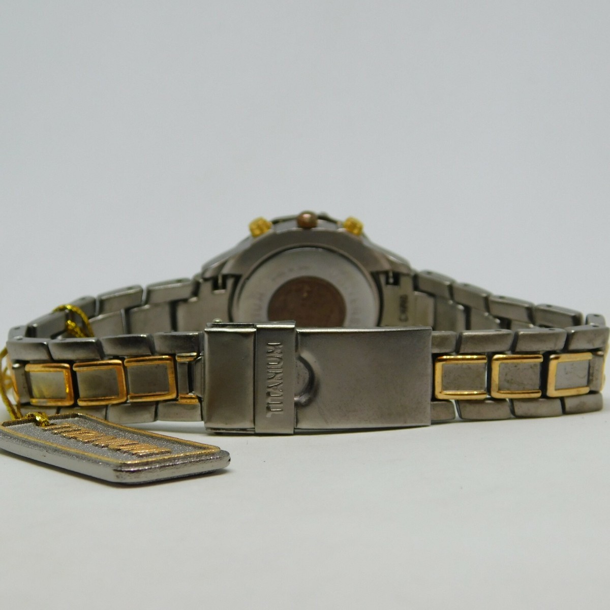 Ladies Amstar Titanium Watch Swiss Parts Two Tone New Battery Runs Great Vintage Two Tone Womens Watch - Etsy main image 4