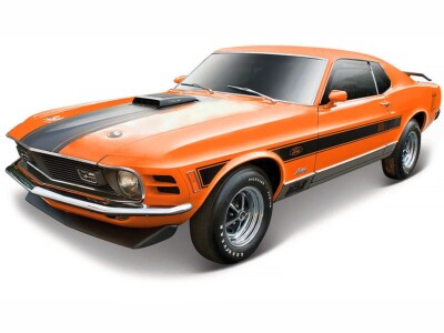 Maisto 1970 Ford Mustang Mach 1 428 Orange 1/18 Diecast