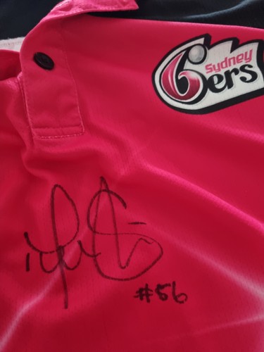 Mitchell Starc Signed Sydney 6ers Kooga Cricket Shirt Great Autograph Size L - Picture 3 of 11