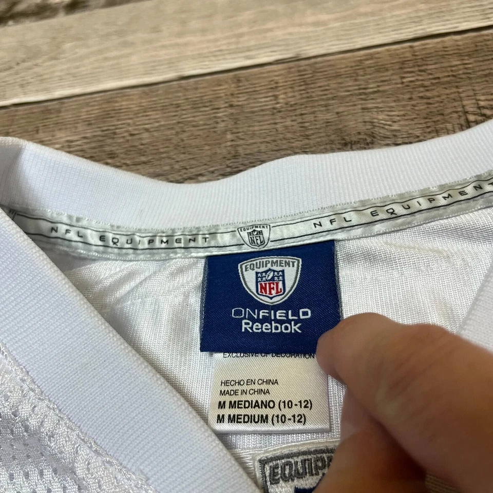 Camiseta Steven Smith Juvenil Mediana Blanca Roja New York Giants Reebok NFL Fútbol Foto 4 de 4