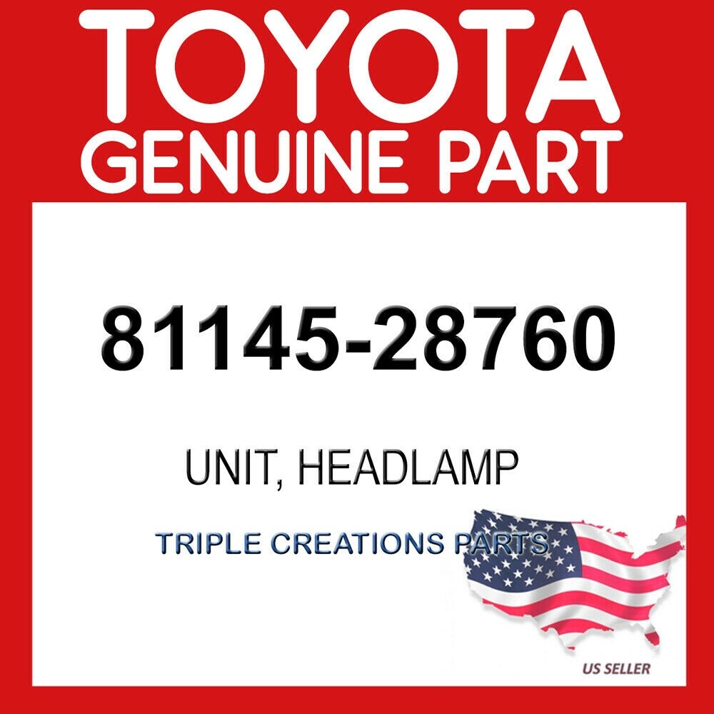 Toyota Genuine 8114528760 Unit Assy Headlamp RH 81145-28760 OEM | eBay