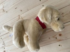 FAO Schwarz 10" Labrador Golden Retriever Puppy Plush Stuffed Animal Dog