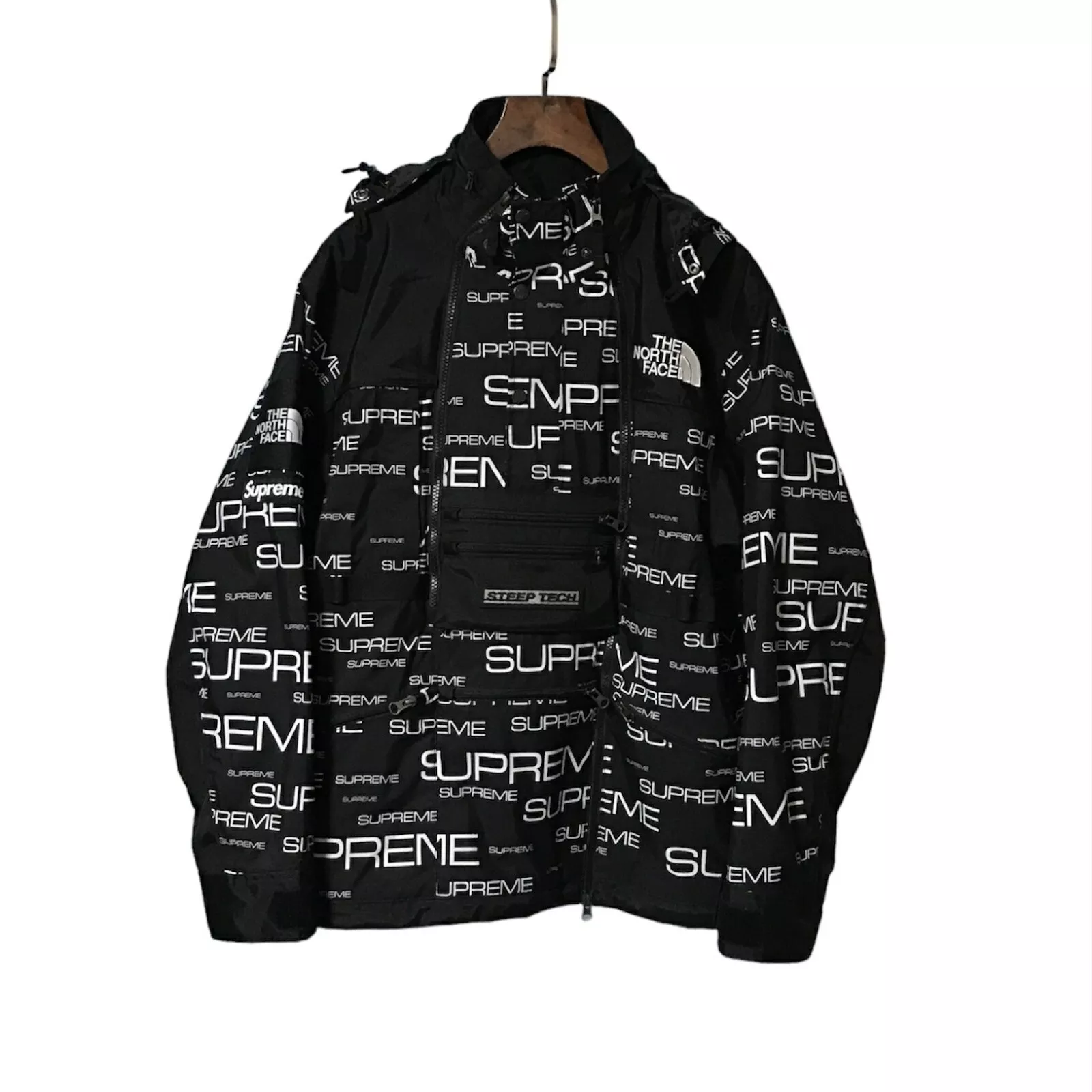 Blouson veste Supreme X THE NORTH FACE Steep Tech Apogee noir logo M NP521021