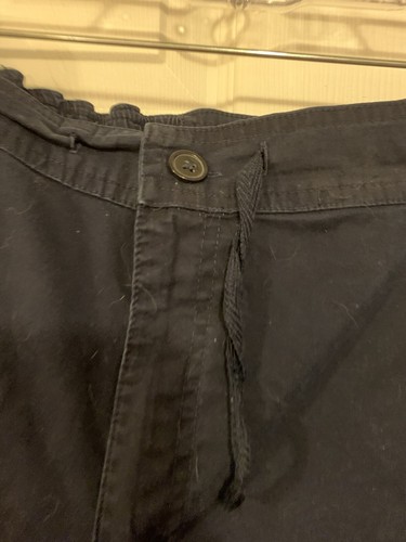 JMS 4x 26/28 Hanes Navy Cargo Capris Pockets Fly/button READ * - 第 3/6 張圖片