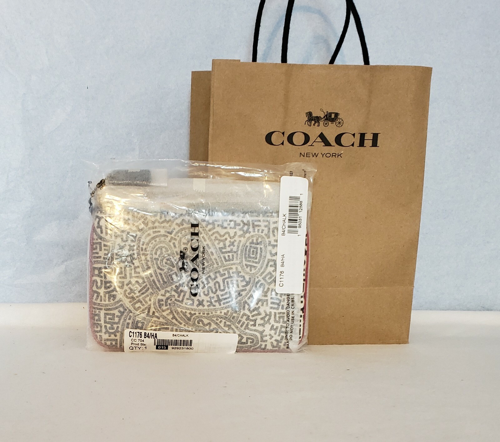 COACH NWT DISNEY MICKEY MOUSE X KEITH HARING SMALL WRISTLET SOLD OUT! image 5