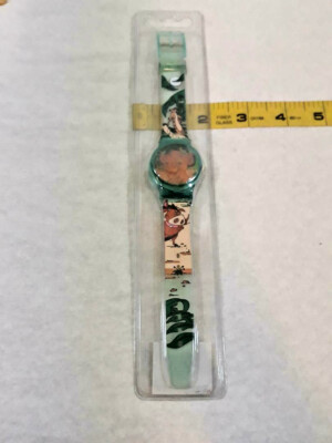 Vtg Disney Lion King Simba Hologram Digital Blue Plastic Watch NEW