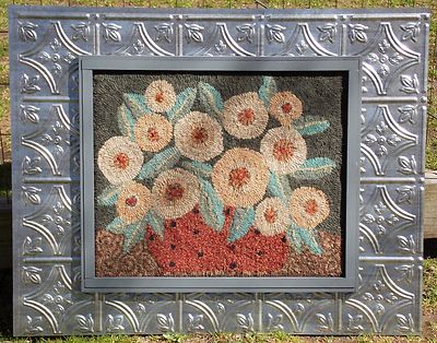 Patron Crochet Dos Motif Papier Art Populaire Fleuri - Karla Gerard - Neuf