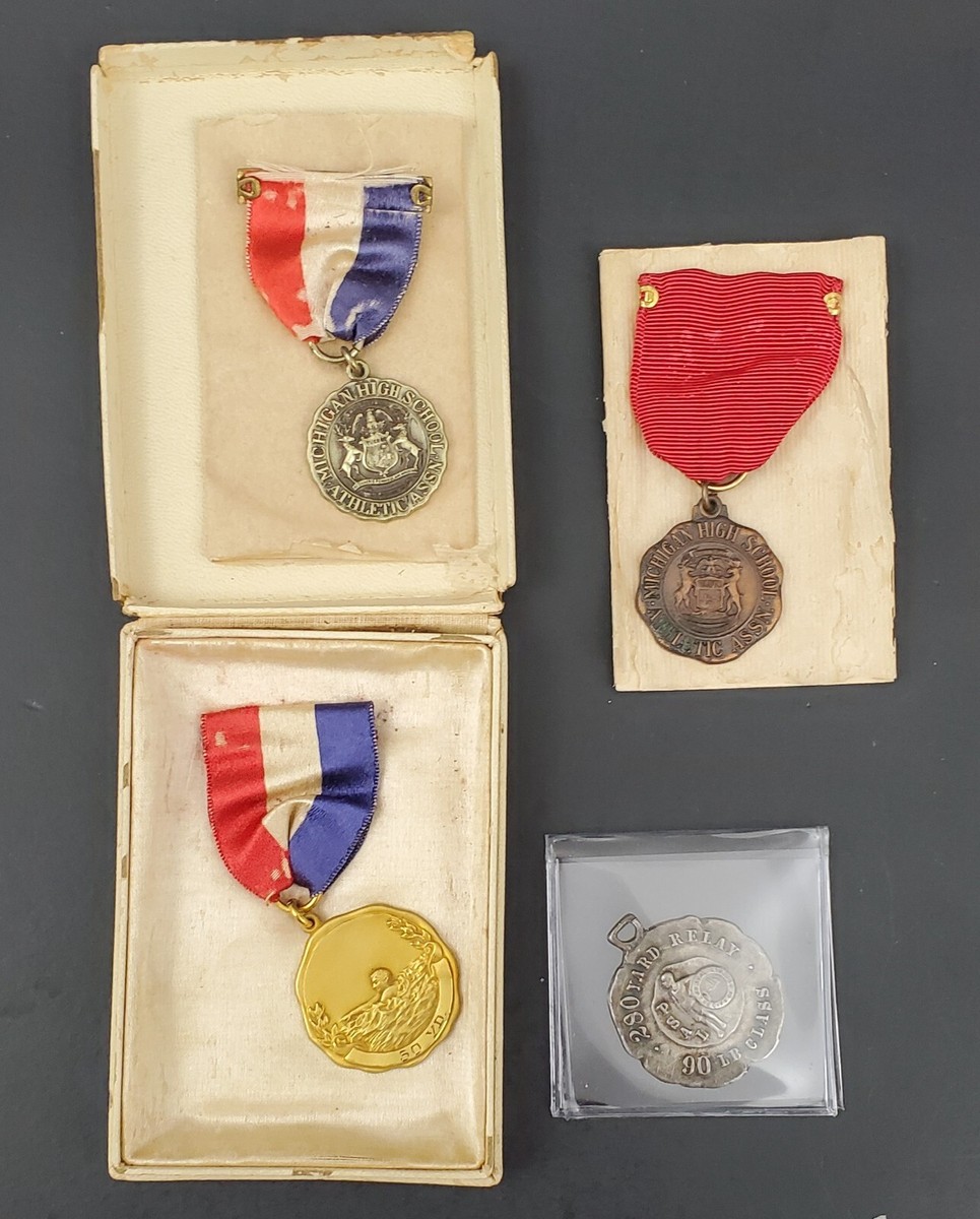 イギリス　アンティーク　スポーツ　シルバー　水泳 メダル STERLING 4 Rare circa 1930's Sports Medals, Swimming and Relay Race | eBay