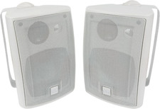 4" 3-Way High Performance Outdoor Indoor Speakers with Powerful Bass, Effortless