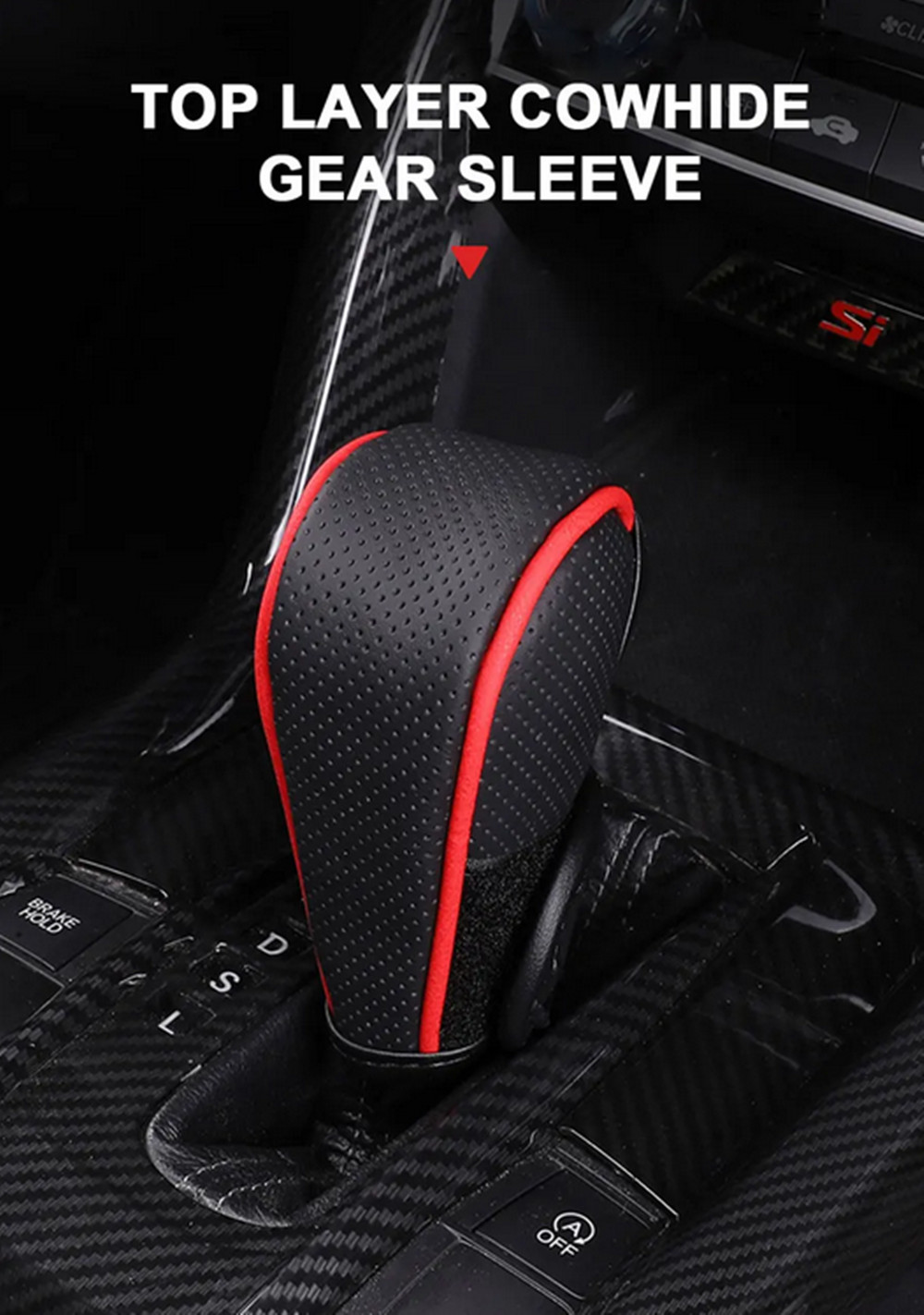 Car Gear Shift Knob Cover Gear Shift Grip Handle Protector For Car Accessories 