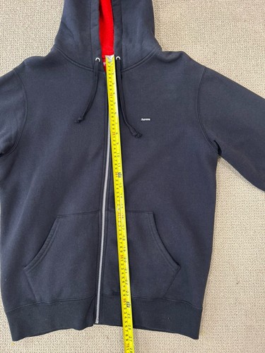 SUPREME CONTRAST ZIP UP HOODED SWEATSHIRT SS18 - Sz M Black Jacket Hoodie Street - Picture 13 of 15