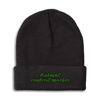 Beanies for Men Animal Control Worker Winter Hats for Women Acrylic ...