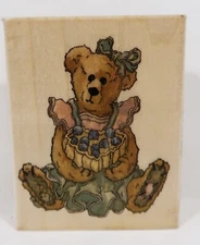 Uptown Rubber Stamp, H29091 Bailey The Baker, Holly Pond Hill, Bears