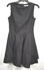 Grace Karin Womens Black Sleeveless Crew Neck Knee Length Pleated Casual Dress S