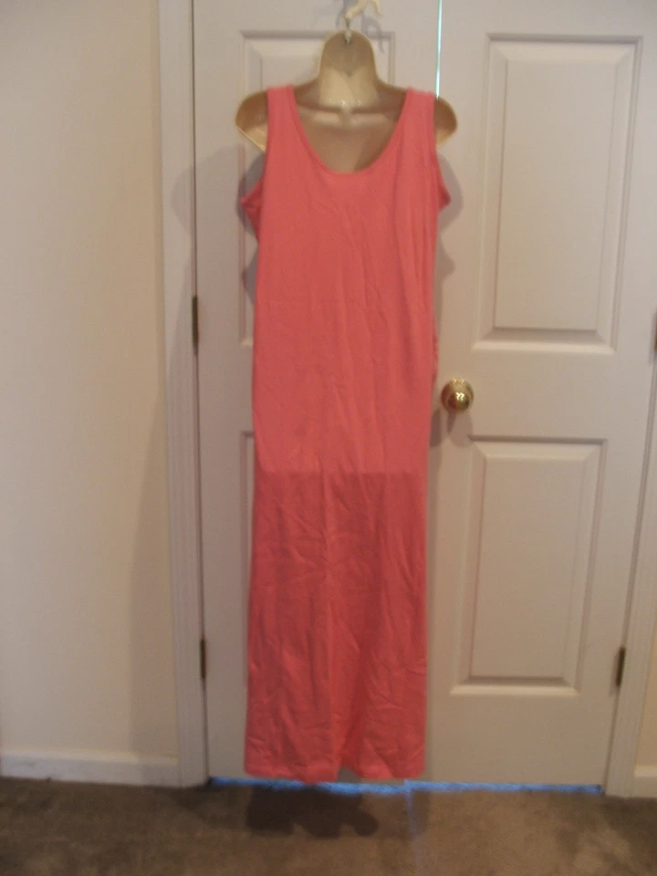 new in pkg Newport News pink punch  beach cover up long  casual dress size small - Изображение 2 из 2