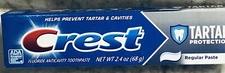 Crest Tratar Protection. Flouride Anti-Cavity  ToothPaste:2.4oz/68gm