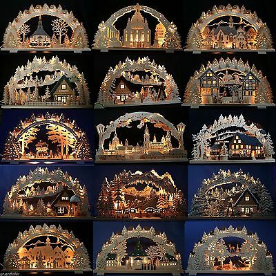 Arc flottant 3D Erzgebirge pyramide sculptée arc tendance lumineux des Monts Métallifères neuf