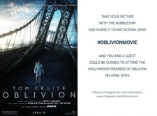 Oblivion movie 2013 Wondercon EXCLUSIVE promo card Tom Cruise Morgan Freeman