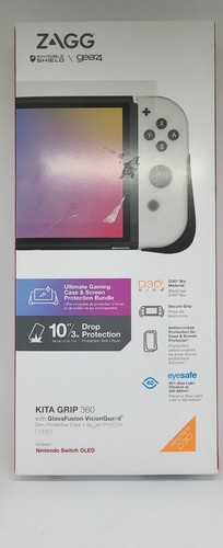 ZAGG Gear4 Kita Grip 360 Case w/ Screen Protector for Nintendo Switch OLED