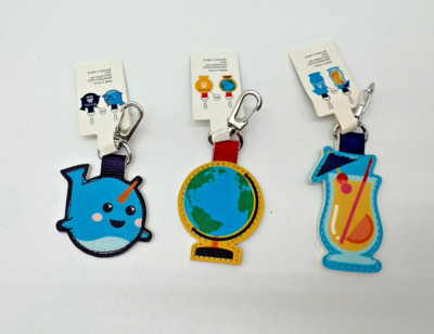 YOU CHOOSE Aldi Quarter Keeper Keychain Coin Token Holder Narwhal Globe Daiquiri