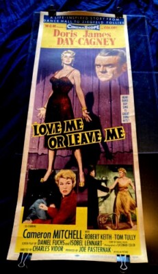 LOVE ME OR LEAVE ME 1955 ORIGINAL INSERT 14x36 LINEN BACKED Poster DORIS DAY