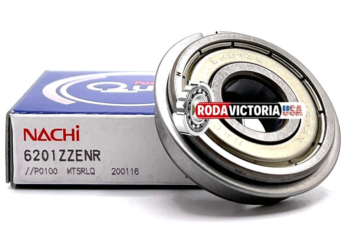 にん NACHI 6201 ZZENR Nachi JAPAN BEARING METAL SHIELDED + Snap Ring