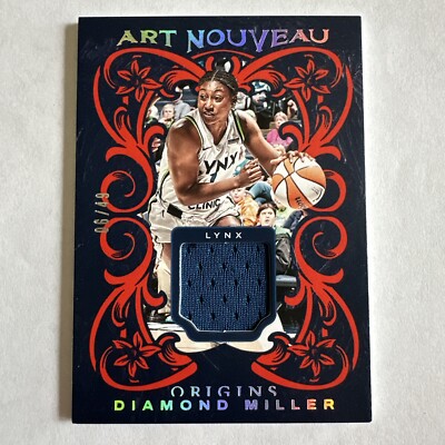 2024 Origins RED PARALLEL ART NOUVEAU /49 Diamond Miller Lynx WNBA 