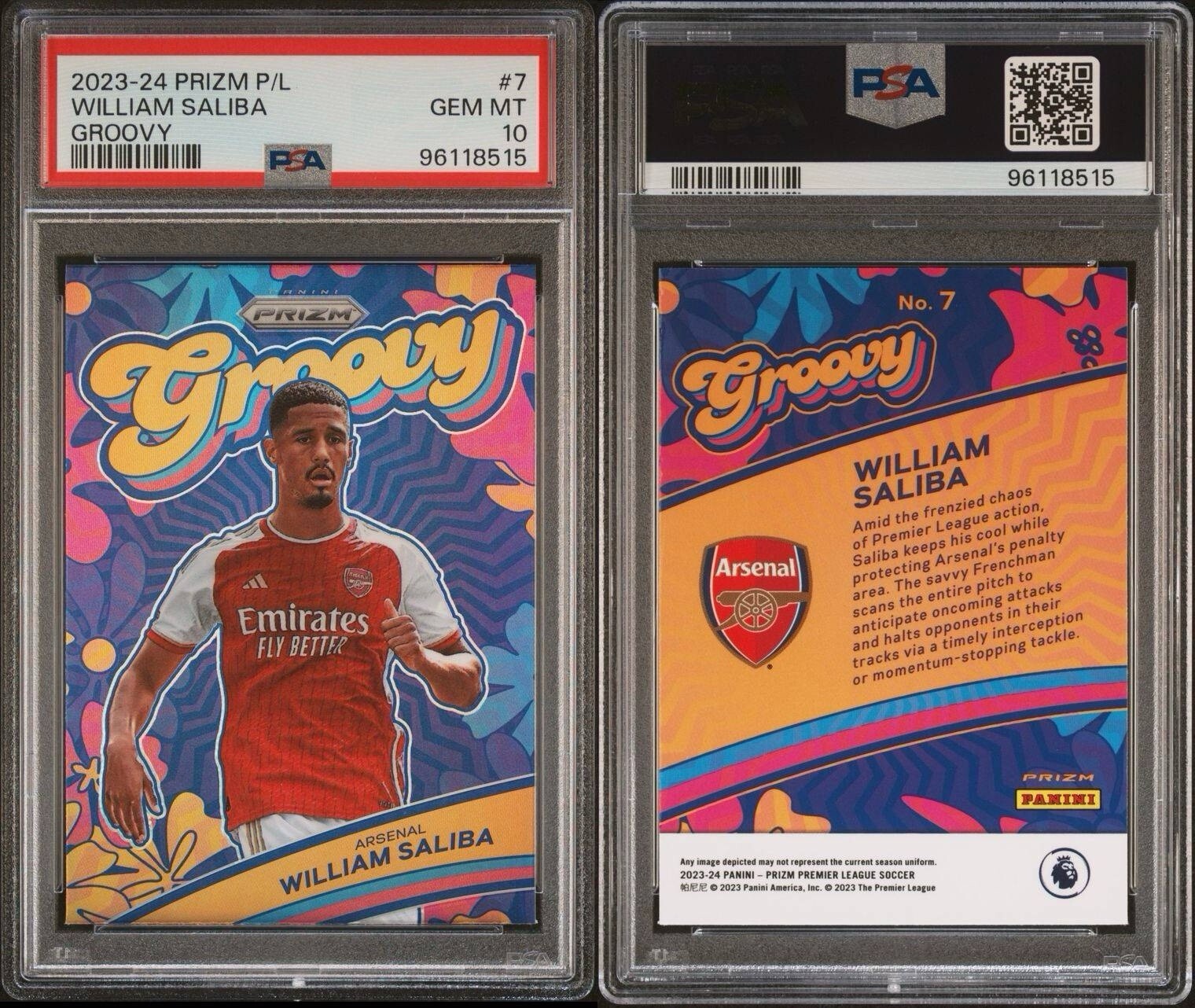 2023-24 Panini Prizm Premier League - William Saliba Groovy Case Hit!!