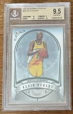 2007-08 Bowman Sterling Kevin Durant BGS 9.5 GEM MINT RC Rookie